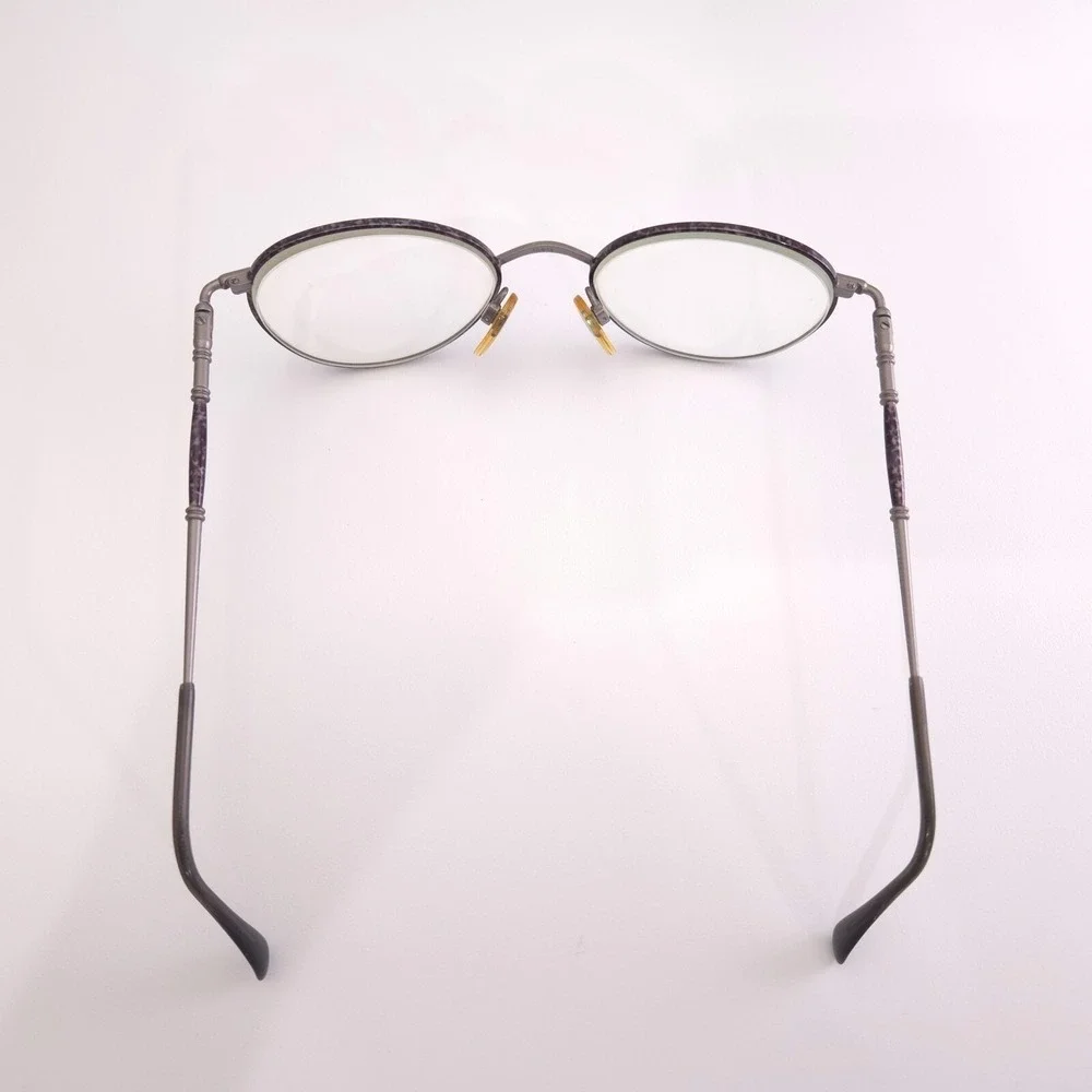 Anne Klein II 6003 K1054 Silver Violet Purple Metal Glasses Frames 50-19-135